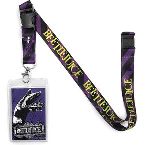 Ata-Boy Beetlejuice Lanyard Badge Holder, Beetlejuice Movie Lanyards for ID Badges - Beetlejuice Gifts & Merchandise…
