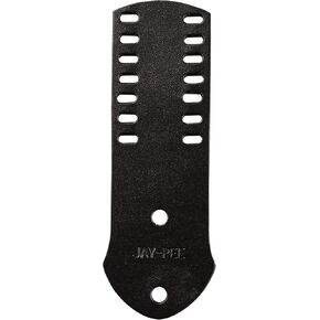 Police Citation Bar and Badge Holder Four Bars Genuine Leather Black