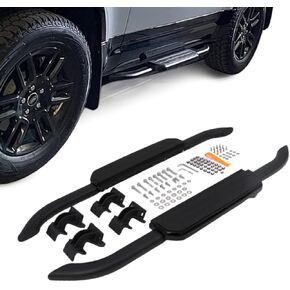 Side Steps Running Boards Compatible with Defender 90 2dr L663 2020-2024 Accessories Black Nerf Bar