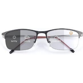 Transition Photochromic Multifocus Spring Hinge Progressive Reading Glasses Anti Blue Light Sunglasses UV Sun Readers