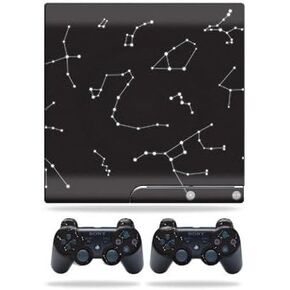 Skin Compatible with Sony Playstation 3 PS3 Slim + 2 Controllers – Constellations | MightySkins Protective, Durable, and Unique Vinyl wrap Cover | Easy to Apply, Remove | Made in The USA