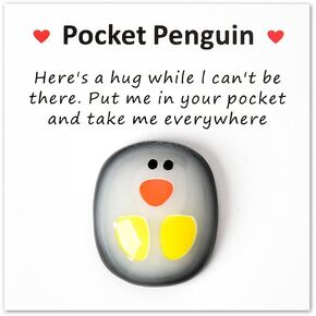 Happy Birthday Pocket Hug for Mom Dad Grandma Grandpa Birthday Gift for Daughter Son Granddaughter Grandson Niece Nephew Friend Pocket Penguin for Girlfriend Boyfriend Husband Wife Birthday Gift Idea