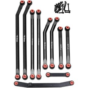 Aluminum High Clearance Links Set&Steering Rod Tie for 1/24 AXIAL SCX24 Jeep Gladiator AXI00005 Upgrades RC Crawler Car
