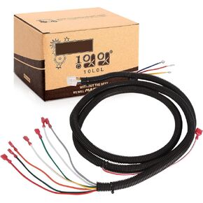 10L0L Golf Cart Control Wiring Harness fit EZGO Electric&Gas TXT PDS Models 36V/48V,OEM 74324-G01,74324-G02