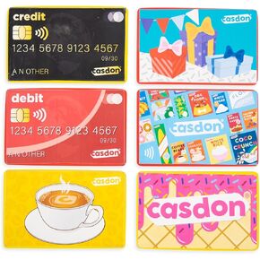 مجموعة بطاقات اللعب التظاهرية من كاسدون | بطاقات ائتمان وهدايا واقعية للعب الخيالي | للأطفال 3+ | يعلم المفاهيم المالية! in Kuwait