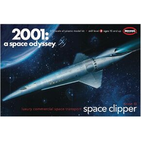 Moebius Model 2001 Space Journey Orion Space Clipper, 1/72 Scale Plastic Model MOE2001-11, Molded Color