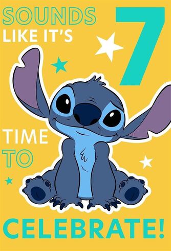 Cards Hallmark Disney Lilo & Stitch 7th Birthday 7 Sounds like it's time to celebrate! in Saudi Arabia