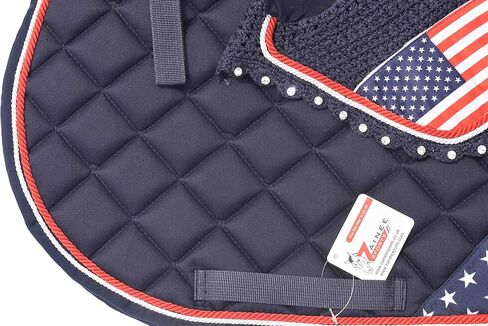 US Flag All Purpose English Saddle Pad 4th July Horse Riding Pad | Fly Bonnet | Horse Riding Equestrian Saddle Pad in Saudi Arabia