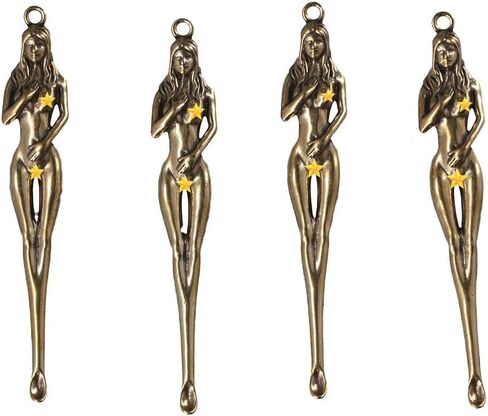Uniquer 4 Pcs Wax Carving Tools Girl Appearance Shape Brass Carving Tools Wax Clay Sculpting Tools Sculpting Modelling Carving in Saudi Arabia