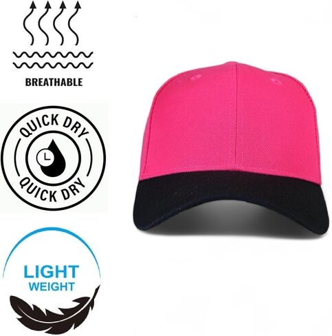 Two-Tone Baseball Cap Men Women - Classic Style Adjustable in Saudi Arabia