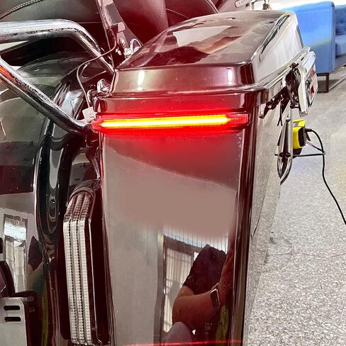 HDBUBALUS دراجة نارية السرج أضواء متتابعة بدوره إشارة الدخان تشغيل الفرامل الذيل ضوء صالح ل Harley Touring Street Gilde Road Gilde Road King Electra Glide Ultra Limited 2008-2012 in Saudi Arabia