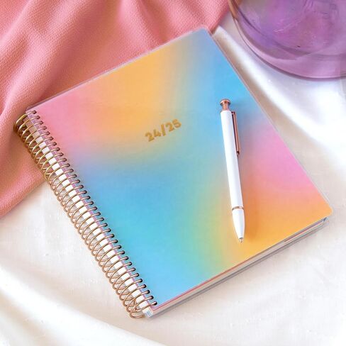 Blue Sky Livewell 2024-2025 Academic Year Weekly/Monthly Planner, 7" x 9", Multicolor Flexible Cover, Wirebound, Beck (150637) in Saudi Arabia