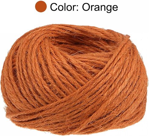 uxcell 1mm Natural Jute Twine String 82 Feet 3 Ply Arts and Crafts Jute Rope Gift Embellishments Wrapping Twine for Decoration Crafting Bundling, Black in Saudi Arabia