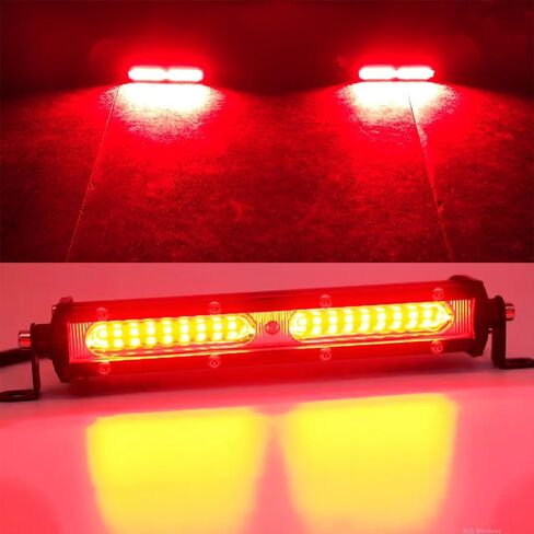 7Inch Red LED Lights Bar Single Row Slim Waterproof Auxiliary Work Lights 2PCS Red Fishing Hunting Navigation Lights fit for Houseboat Yacht ATV SUV Truck Pick-up Van car in Saudi Arabia