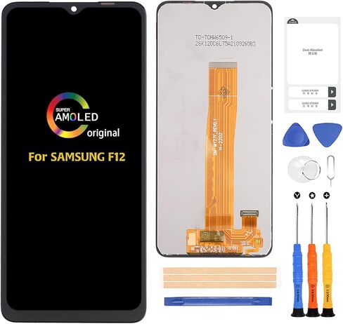 لهاتف Samsung Galaxy F12 F127 【Original】 استبدال الشاشة SM-F127G SM-F127G/DS SM-F127F/DS شاشة LCD تعمل باللمس محول رقمي مجموعة إصلاح كاملة للتجميع، مع أدوات in Saudi Arabia