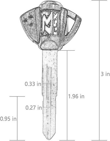 3 حزمة من شفرات المفاتيح غير المقطوعة للدراجات النارية مفاتيح فارغة فوب متوافقة مع سوزوكي GSXR 600 750 1000 GSF 650 GSX1300R هايابوسا Gixxer in Kuwait