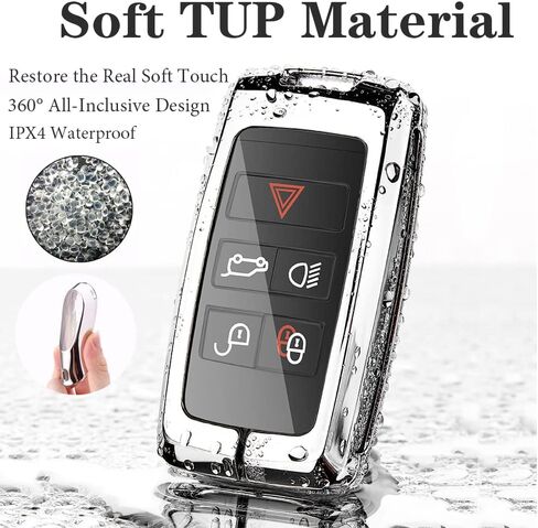 for Land Rover Key Fob Cover,TPU Soft Car Key Protector Compatible with Vogue Range Rover Discovery Sport Evoque in Saudi Arabia