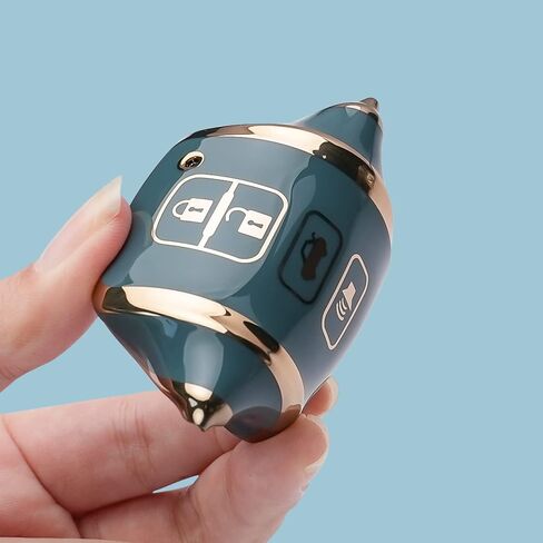 لتويوتا مفتاح فوب غطاء سلسلة المفاتيح تناسب تندرا توكوما سيكويا 4 رانر هايلاندر RAV4 كامري كورولا أفالون حافظة مفتاح ذكي (أسود) in Kuwait