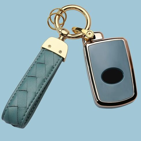 لتويوتا مفتاح فوب غطاء سلسلة المفاتيح تناسب تندرا توكوما سيكويا 4 رانر هايلاندر RAV4 كامري كورولا أفالون حافظة مفتاح ذكي (أسود) in Kuwait