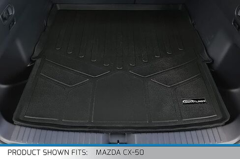 SMARTLINER All Weather Custom Fit Cargo Trunk Liner Floor Mat Black Compatible with 2023 Mazda CX-50 in Saudi Arabia