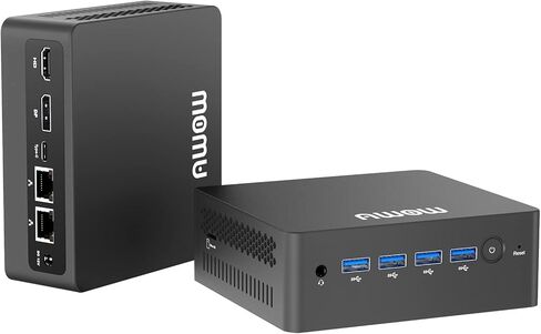 AWOW Mini PC Intel N5095 (Up to 2.9 GHz),16GB DDR4 RAM Dual Channel, 512GB M.2 SSD, Win 11 Pro Mini Desktop Computer 4K Triple Display, RJ45 x2, USB3.2 x4, WiFi/BT, Dual NIC Mini Computers for Office in Kuwait
