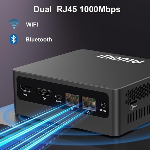 جهاز كمبيوتر صغير ثنائي الشبكة المحلية Intel N5095 يصل إلى 2.9 جيجا هرتز، 8 جيجا بايت SODIMM 256 جيجا بايت SSD، أجهزة كمبيوتر مكتبية صغيرة 4K@60 هرتز شاشة ثلاثية، جيجابت إيثرنت x2 كمبيوتر شخصي صغير لصناعة الأعمال المنزلية in Saudi Arabia