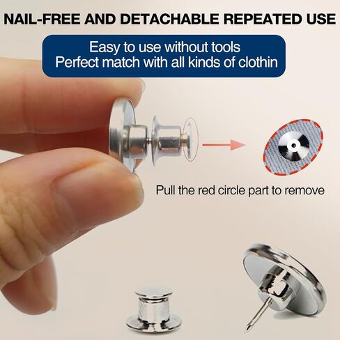 Upgraded Button Pins - Instantly Reduce Too Big Pants Waist, Adjustable Reusable Metal Clips Snap Tack, for Jeans Pants, 12 Sets in Saudi Arabia