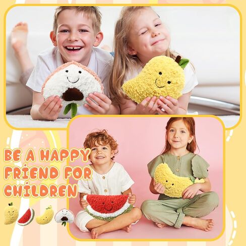 8 قطع من وسائد الفاكهة اللطيفة، مقاس 8 بوصة، الأفوكادو والموز والبطيخ والخوخ والفراولة والمانجو والجزر والأناناس، ألعاب قطيفة للأولاد والبنات والطلاب والفصول الدراسية ومكافآت تبادل الهدايا للحفلات in Kuwait