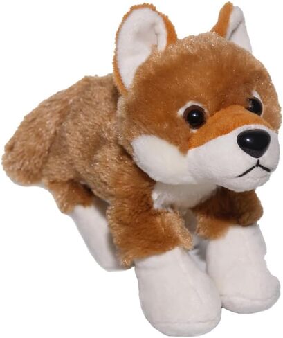 Wild Republic Hug'ems Mini Dingo, Stuffed Animal, 7 Inches, Plush Toy, Fill is Spun Recycled Water Bottles in Saudi Arabia