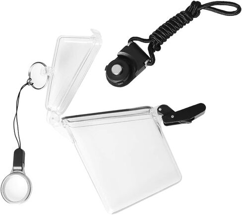 Sport Waterproof ID Card Badge Holder Case with Lanyard Cover Multiple Credit Cards, Registration, ins Card Heavy Duty Durable Locker Dry Box (Clear,2pack) in Saudi Arabia
