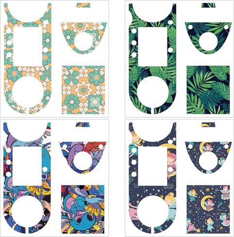 أغطية/أغطية من الفينيل متوافقة مع Vocera B3000/B3000n - مجموعة حصرية مكونة من 4 أنماط، ملصق شارات ممرضة للديكور in Kuwait