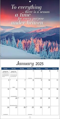 TURNER PHOTOGRAPHIC Bible Verses Photo Mini Wall Calendar (25998950001) in Saudi Arabia