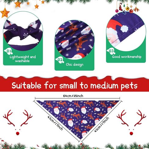 Sanwuta 240 Pcs Holiday Dog Bandanas Halloween Dog Bandanas Thanksgiving Christmas Dog Bandanas for Dog Scarf Bibs Dog Kerchief Set Dog Bandanas for Halloween Thanksgiving Christmas Pet Costume in Saudi Arabia