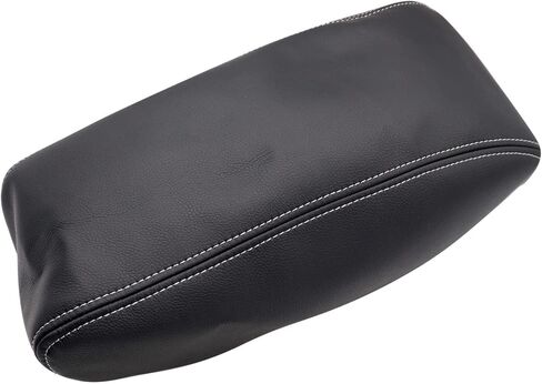Leather Center Console Lid Armrest Cover Black Compatible with Jeep Grand Cherokee 2011 2012 2013 2014 2015 2016 2017 2018 2019 (only leather part) in Saudi Arabia
