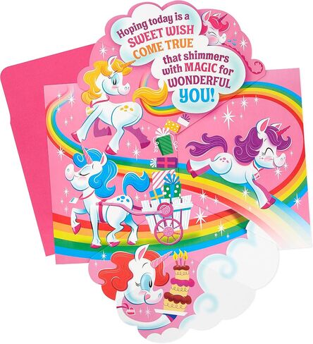 Hallmark Paper Wonder Displayable Pop Up Birthday Card (Unicorn) in Saudi Arabia