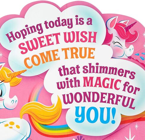 Hallmark Paper Wonder Displayable Pop Up Birthday Card (Unicorn) in Saudi Arabia