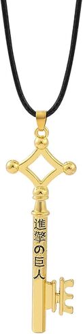 2pcs/lot AOT Anime Erens Keychain Attack Shingeki No Cosplay Keychain Kyojin Titan Halloween Gifts for Kids Girls Teens Women Men, Medium, Gold in Saudi Arabia