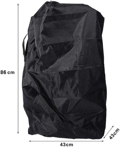 Car Seat Travel Bag, Durable Car Seat Bags for Air Travel, Ideal Gate Check Bag for Saving Money, Safe Travel Car Seat Cover Fits Convertible Car Seats, Infant carriers(Black) in Saudi Arabia