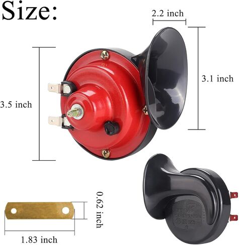 10L0L Universal Golf Cart 12 Volt Horn Kit Floor Mount Button For EZGO Club Car Yamaha in Saudi Arabia