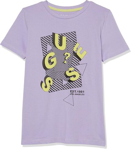GUESS Boys' Short Sleeve Screen Print Jersey Tee in Saudi Arabia