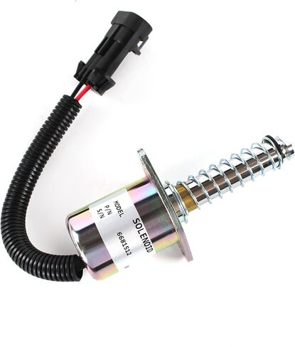 A220 S70 S100 Fuel Shut Off Solenoid 24V 6681512 ELL70-0065 for Bobcat Skid S130 S150 S160 S175 S185 S205 S220 Lock Parking Brake Solenoid in Kuwait