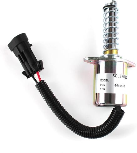 A220 S70 S100 Fuel Shut Off Solenoid 24V 6681512 ELL70-0065 for Bobcat Skid S130 S150 S160 S175 S185 S205 S220 Lock Parking Brake Solenoid in Kuwait