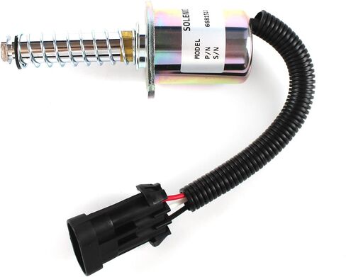 A220 S70 S100 Fuel Shut Off Solenoid 24V 6681512 ELL70-0065 for Bobcat Skid S130 S150 S160 S175 S185 S205 S220 Lock Parking Brake Solenoid in Kuwait
