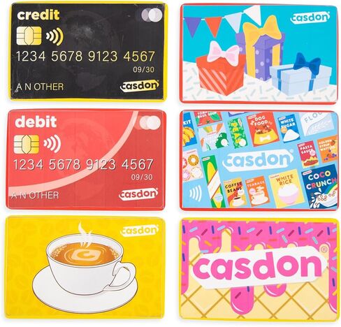 مجموعة بطاقات اللعب التظاهرية من كاسدون | بطاقات ائتمان وهدايا واقعية للعب الخيالي | للأطفال 3+ | يعلم المفاهيم المالية! in Kuwait