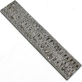 PAL 2000 KNIVES Billets Pattern Bar - Custom Damascus Steel Billet - Handmade Damascus Steel Bar - Twist Pattern Blank Blade - 15"x2"x2 mm (9920)