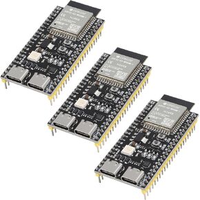 AITRIP 3PCS ESP32-S3-DevKitC-1-N16R8 ESP32-S3 ESP32 WROOM-1-N16R8 Development Boards 16M External Flash Expansion 8M PSRAM with WiFi, Bluetooth 5.0 for Arduino