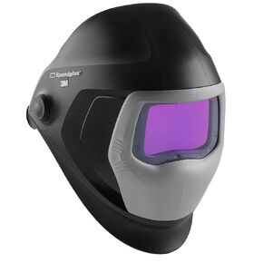 خوذة لحام Speedglas 3M 9100، 06-0100-30iSW، مع مرشح سواد تلقائي 9100XXi 3 أجهزة استشعار قوسية لقناع لحام وطحن قوس البلازما MMAW TIG MIG Tack، 1 لكل منهما