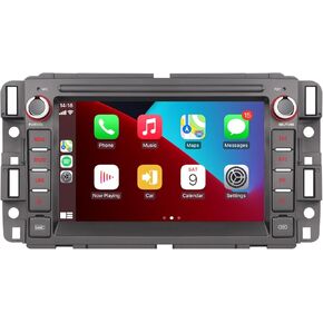 ستيريو سيارة LXKLSZ متوافق مع Carplay اللاسلكي/Android Auto متوافق مع GMC Sierra Yukon Chevy Silverado Buick مع شاشة IPS تعمل باللمس/بلوتوث/وصلة مرآة/FM/AM/USB in Kuwait
