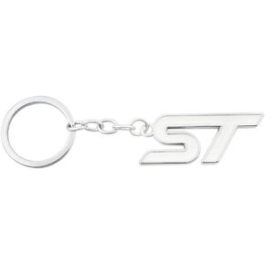 ST Emblem Key Chain 3D Metal Key Fob Ring for Focus Focus 2 Focus 3 Auto F-150 Sport Decoration accessories