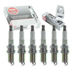 6 pc NGK V-Power Spark Plugs compatible with Toyota Tacoma 3.4L V6 1995-2004